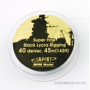 Black Lycra Rigging 40 denier 145ft.	