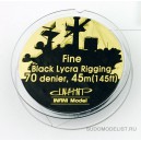 Black Lycra Rigging 70 denier 145ft.	