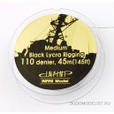 Black Lycra Rigging 110 denier 145ft.	