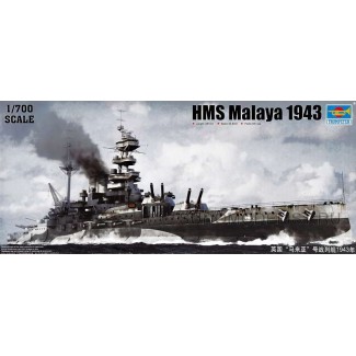 Линкор HMS Malaya, 1943г