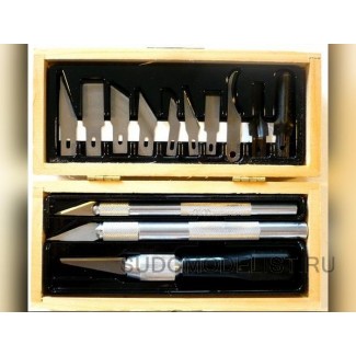 Профессиональный набор ножей №1, №2, №7, + 10 запасных ножей