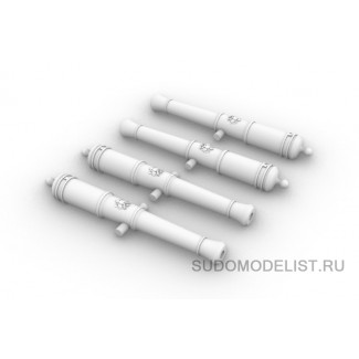 Ствол 12-фунтовой чугунной пушки, Россия 4шт