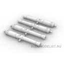 Ствол 18-фунтовой чугунной пушки, Россия 4шт