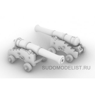 3-фунтовая "длинная" пушка 1 четверти XIXв.