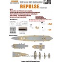 WWII HMS Repulse Battleship for Trumpeter