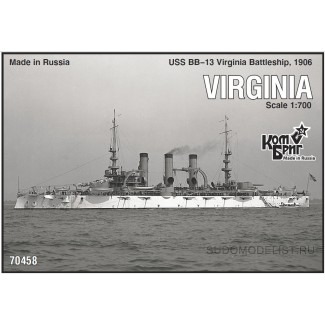 Броненосец "USS BB-13 Virginia"(Вирджиния), 1906г