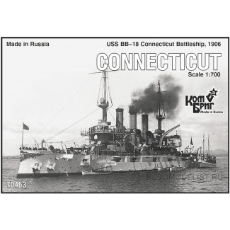 Броненосец "USS BB-18 Connecticut"(Коннектикут), 1906г