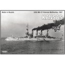 USS BB-21 Kansas Battleship, 1907г
