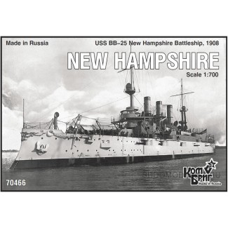 Броненосец "USS BB-25 New Hampshire"(Нью Хампшир), 1908г